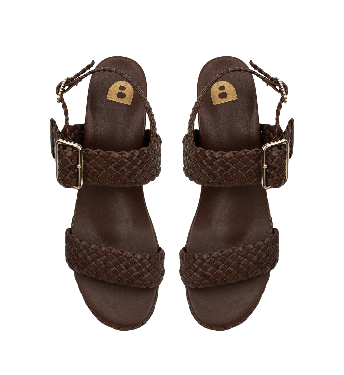 Gallito Mocha Leather Wedges