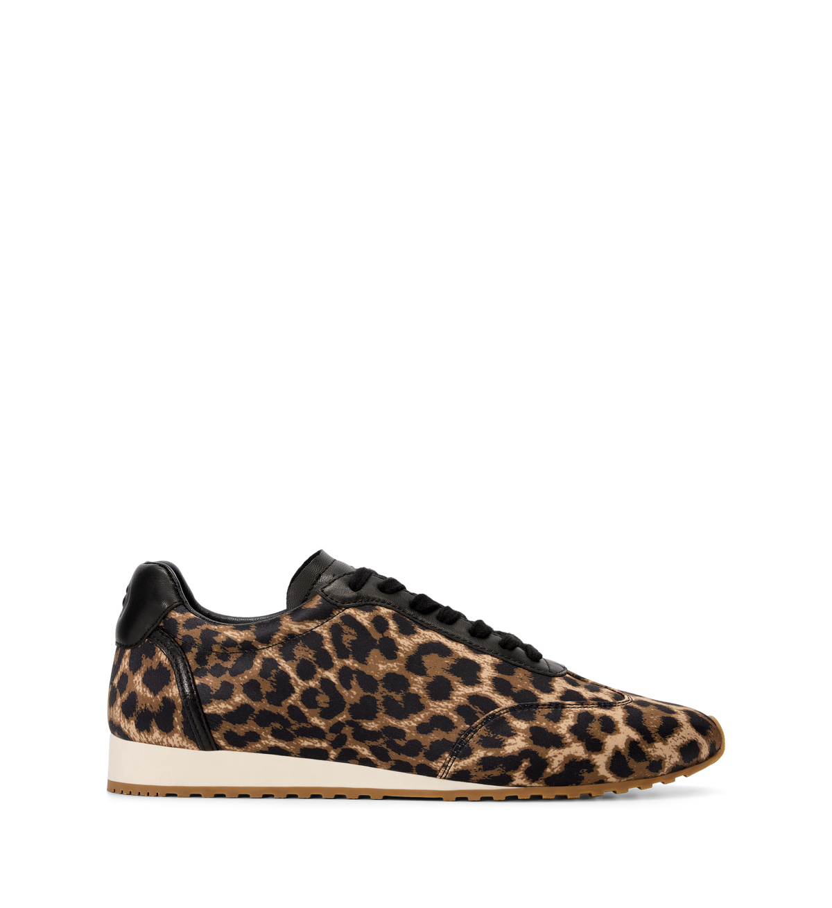 Leopard print sneaker on a white background