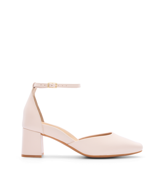 Gavilan Blush Leather Low Heels