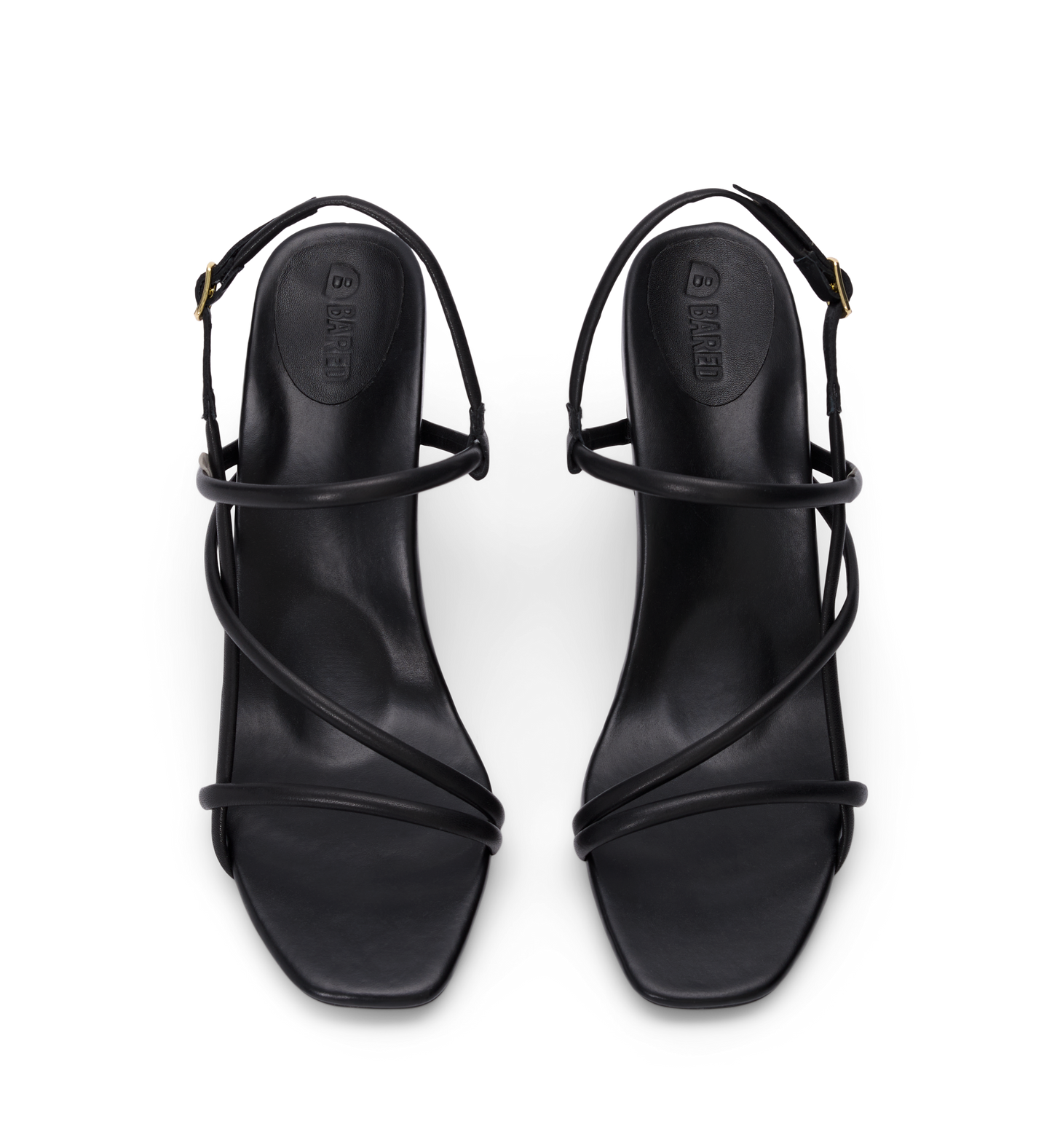 bared footwear godwit black high heels