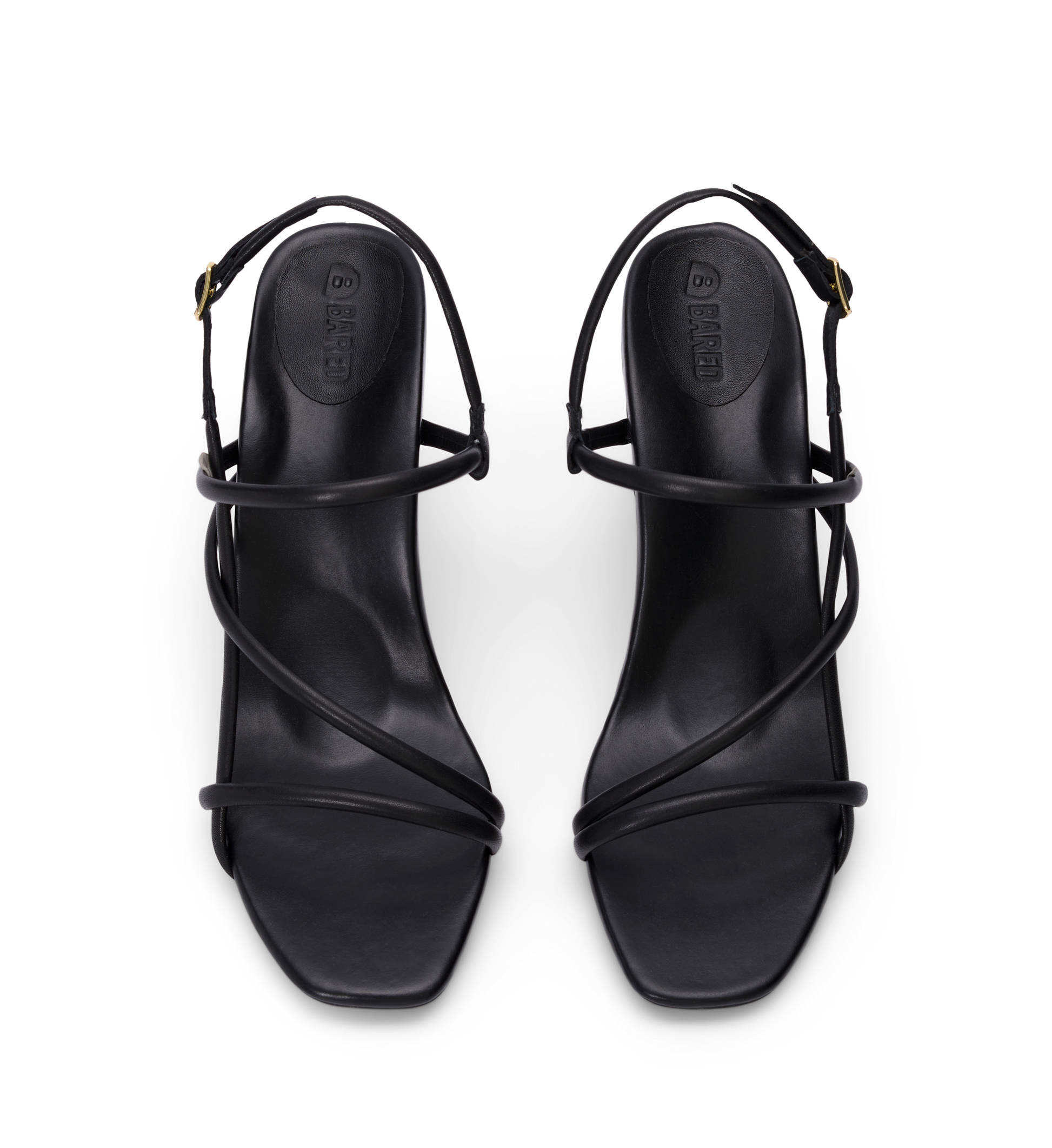 bared footwear godwit black high heels