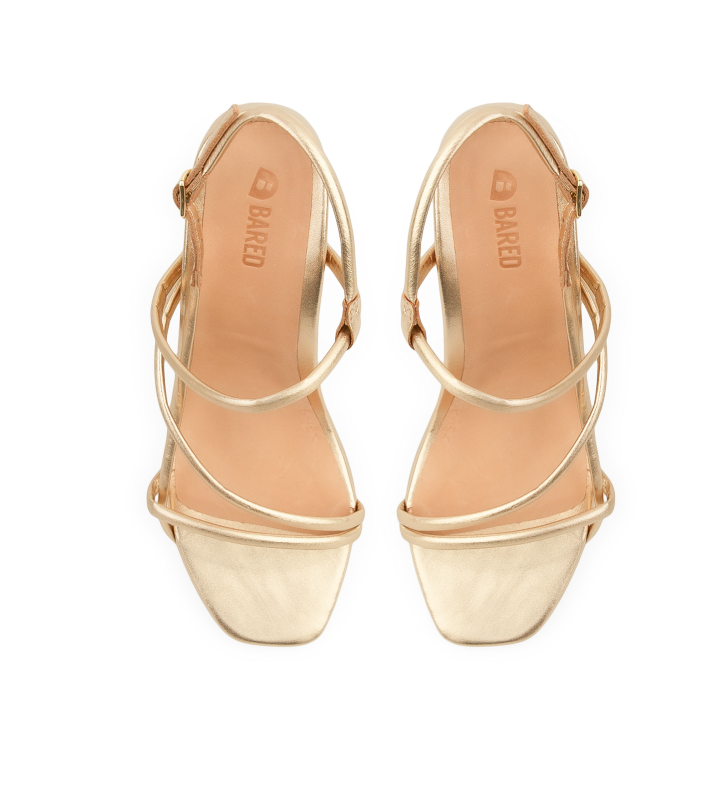 Godwit Gold Leather High Heels