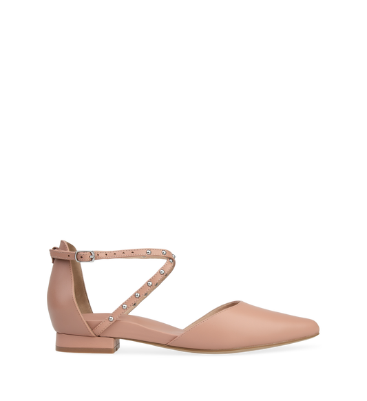 Grackle Blossom Leather Flats