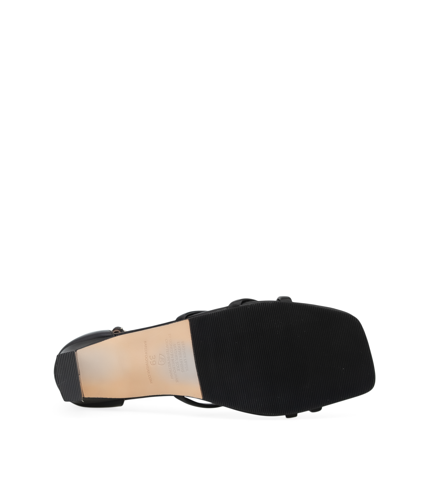 Greenlet Black Leather High Heels