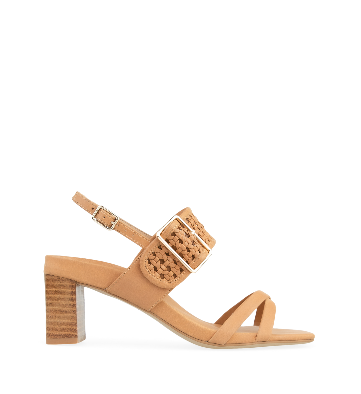 Gull Tan Leather Low Heels