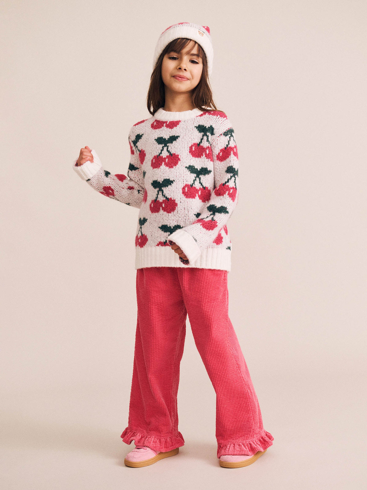 Cord Frill Hem Pant