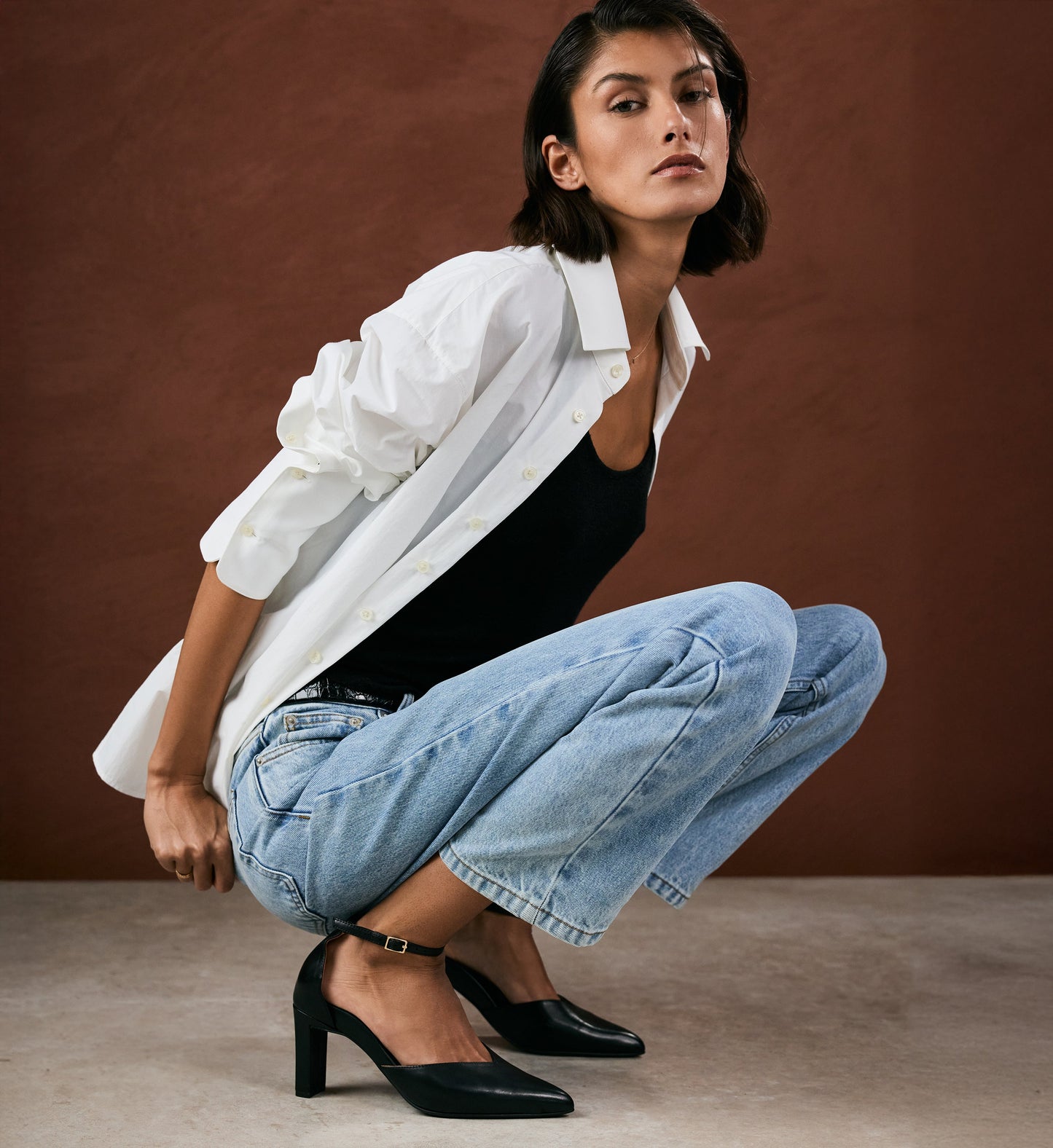 Korimako Leather High Heels