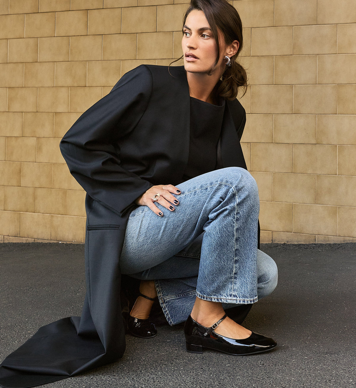 Chat Patent Leather Ballet Flats