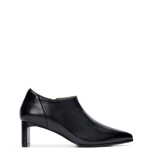 Habia Black Leather Flat Boots