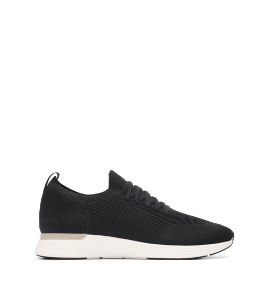 Jinzo Black Knit Sneakers