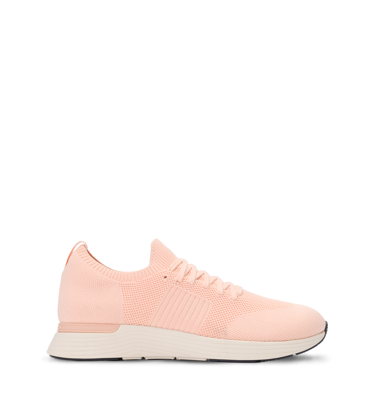 Pink sneaker on a white background