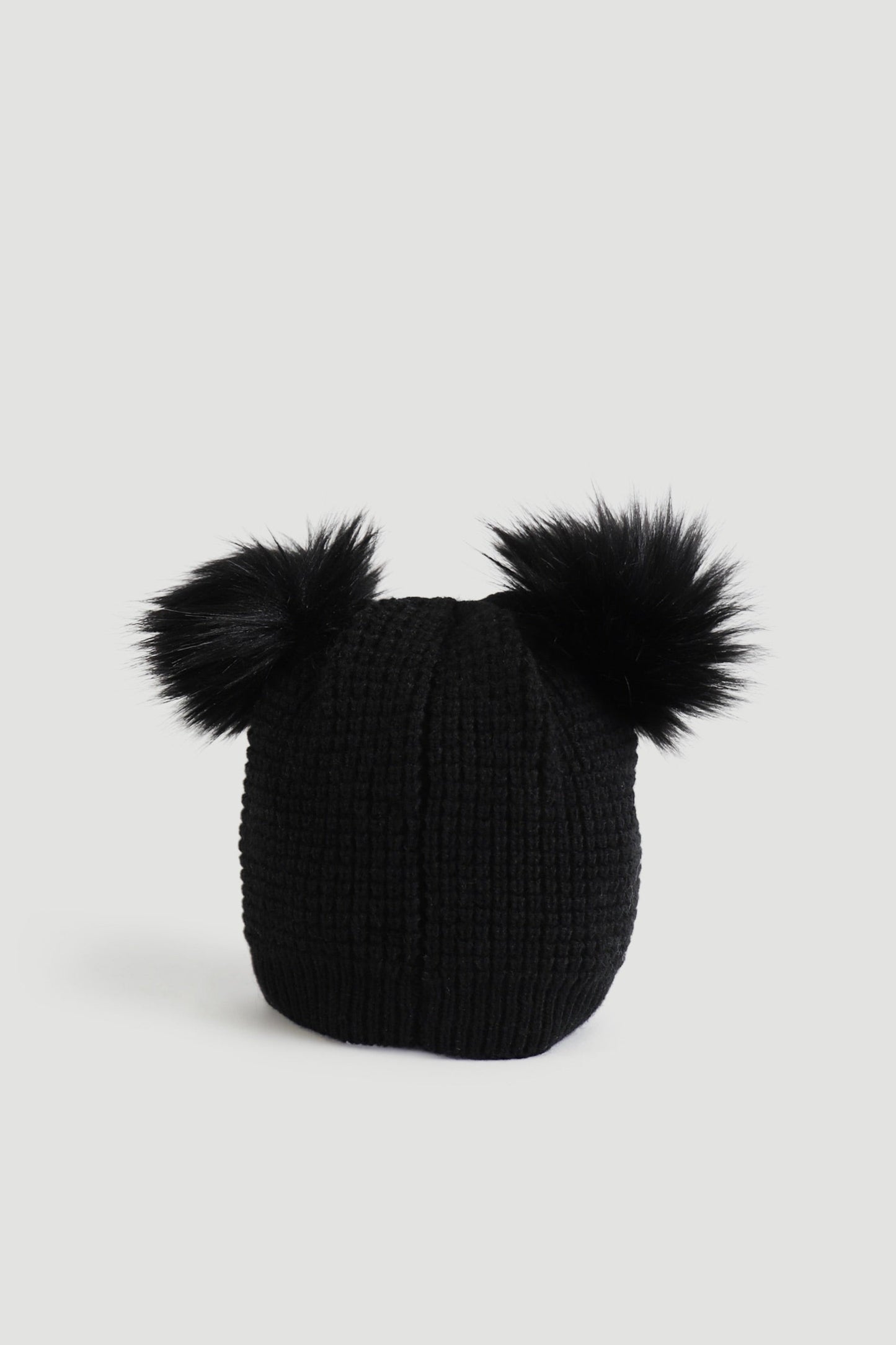 Girls Double Pom Beanie