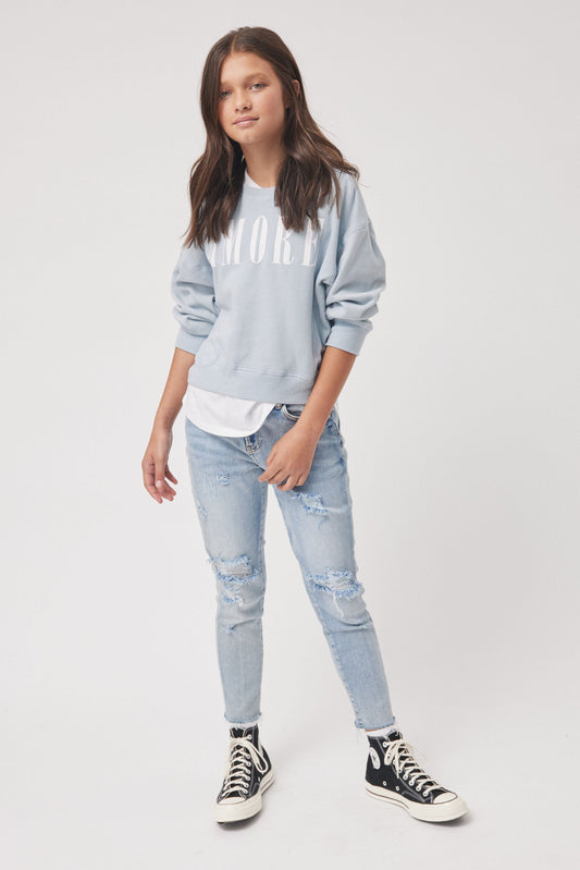 Girls Amore Cropped Crew