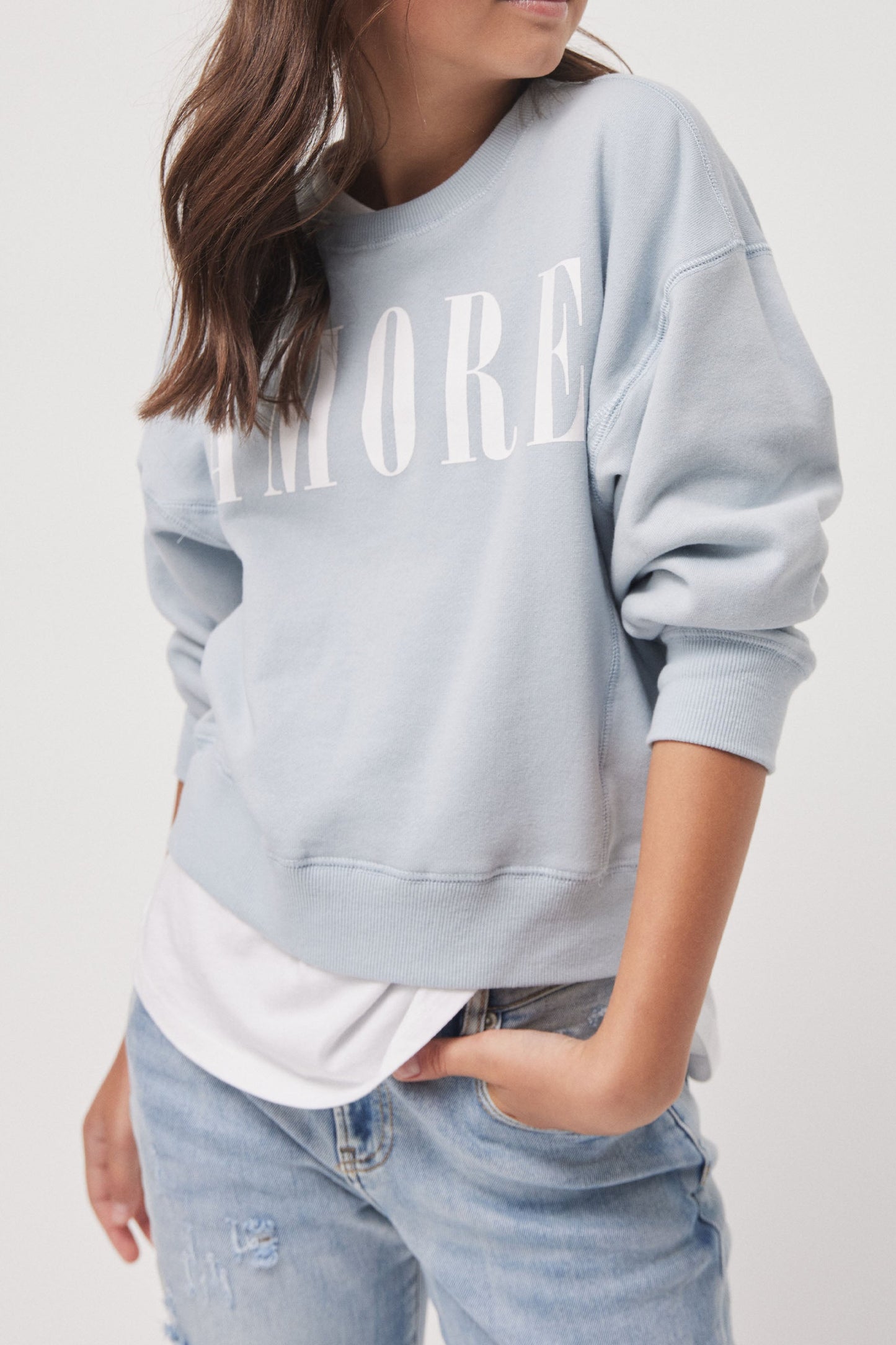 Girls Amore Cropped Crew