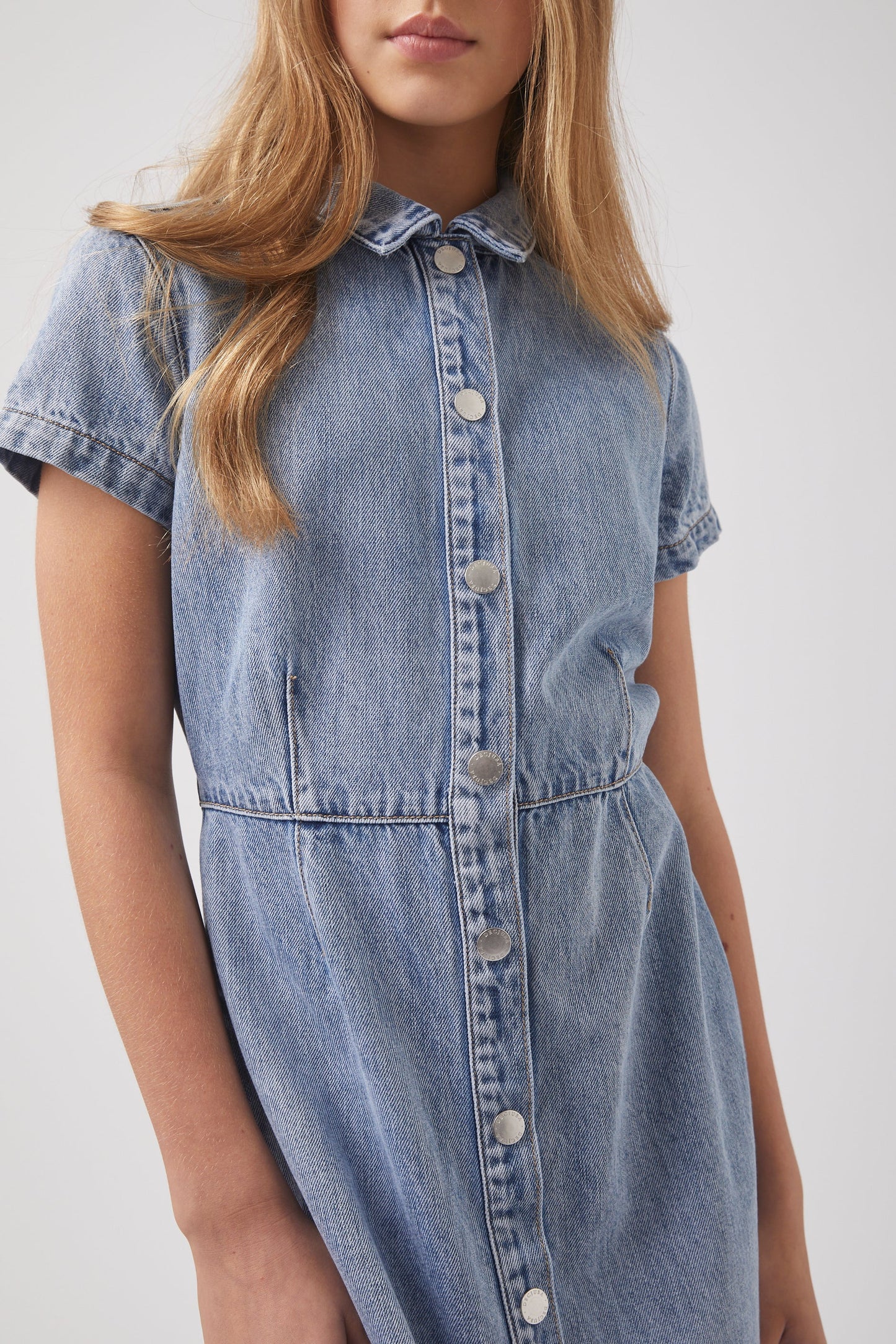 Girls Hattie Denim Dress