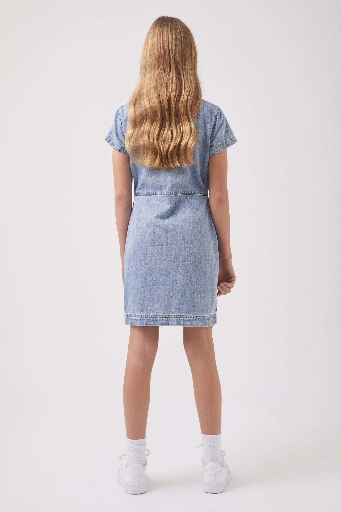 Girls Hattie Denim Dress