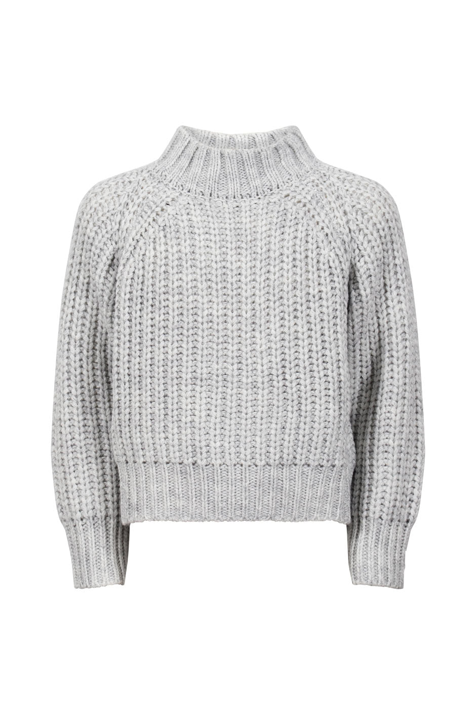 Girls Cropped Roll Neck Jumper