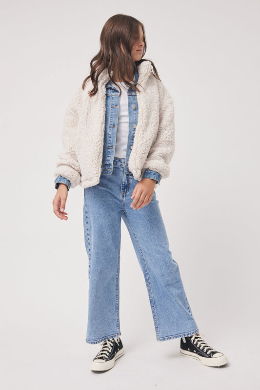 Girls Teddy Zip Through Jacket
