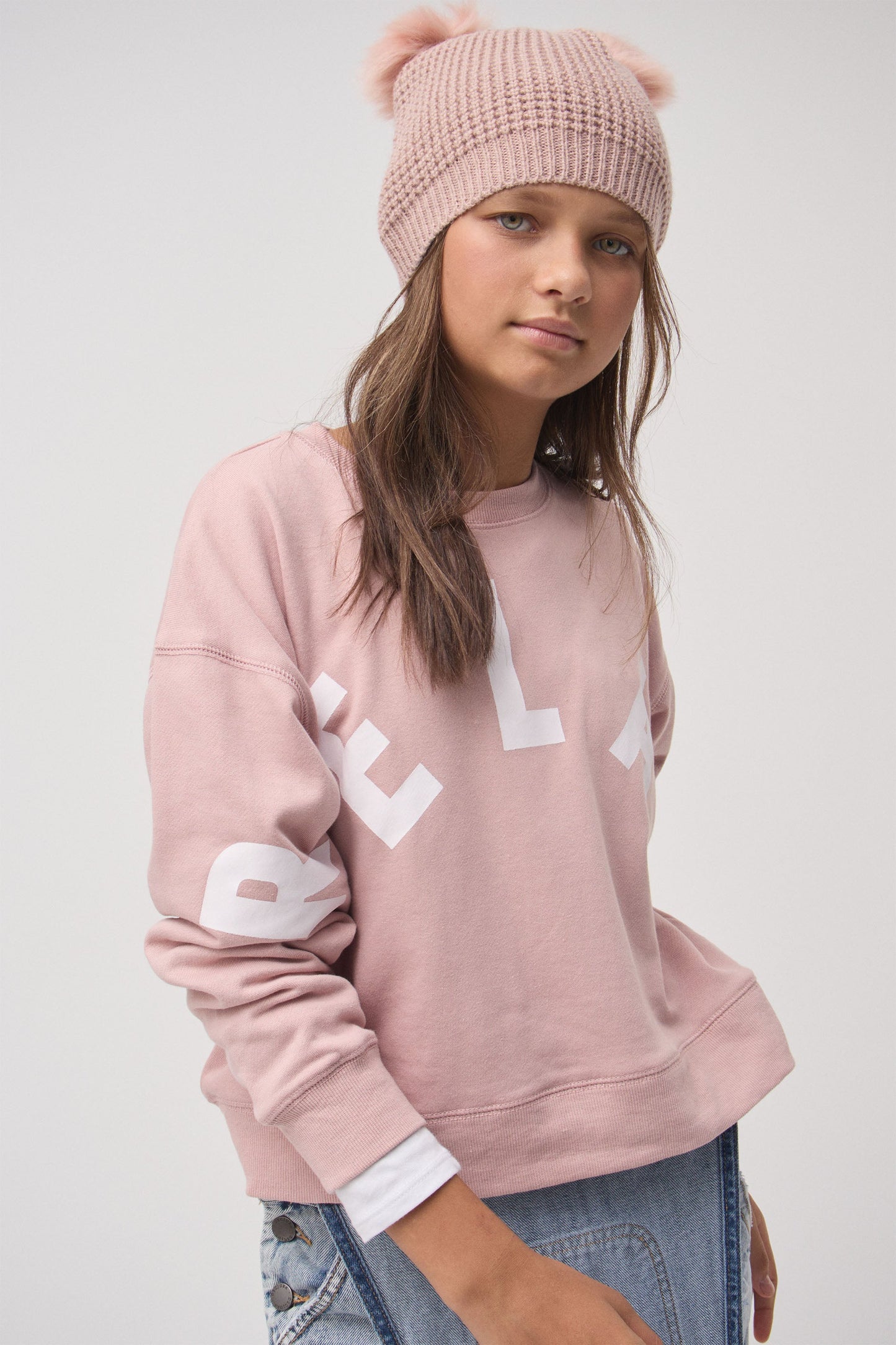 Girls Relax Cropped Crew