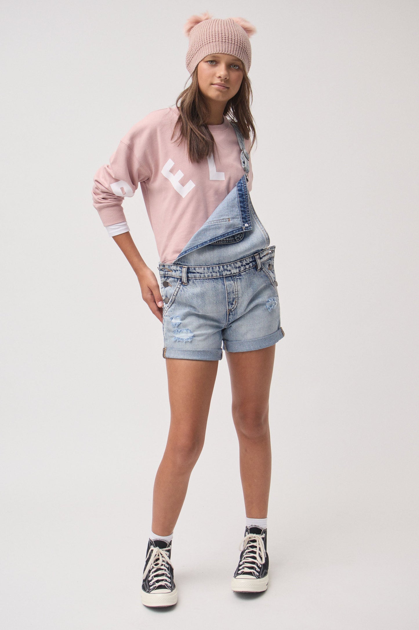 Girls Relax Cropped Crew