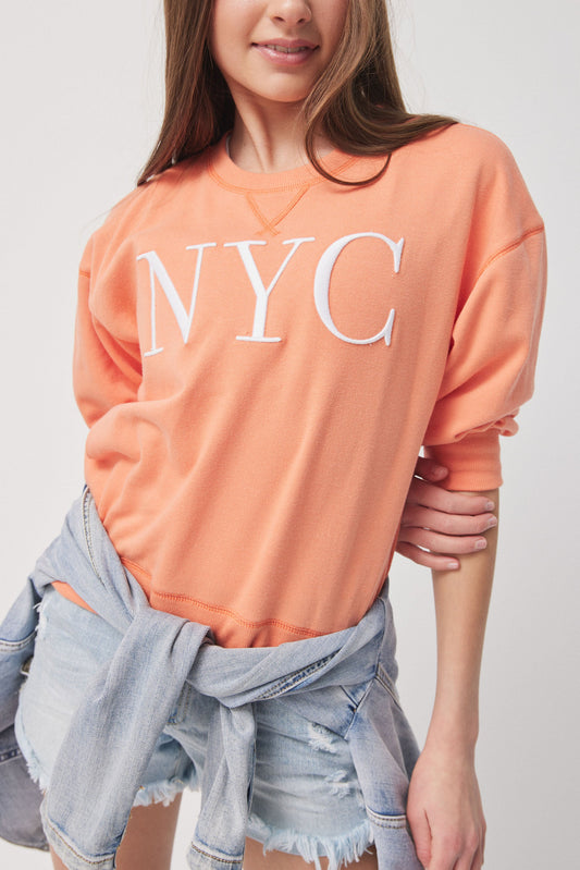 Girls NYC Cropped Crew