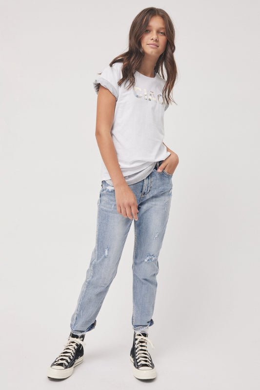 Girls Ciao Holographic Tee