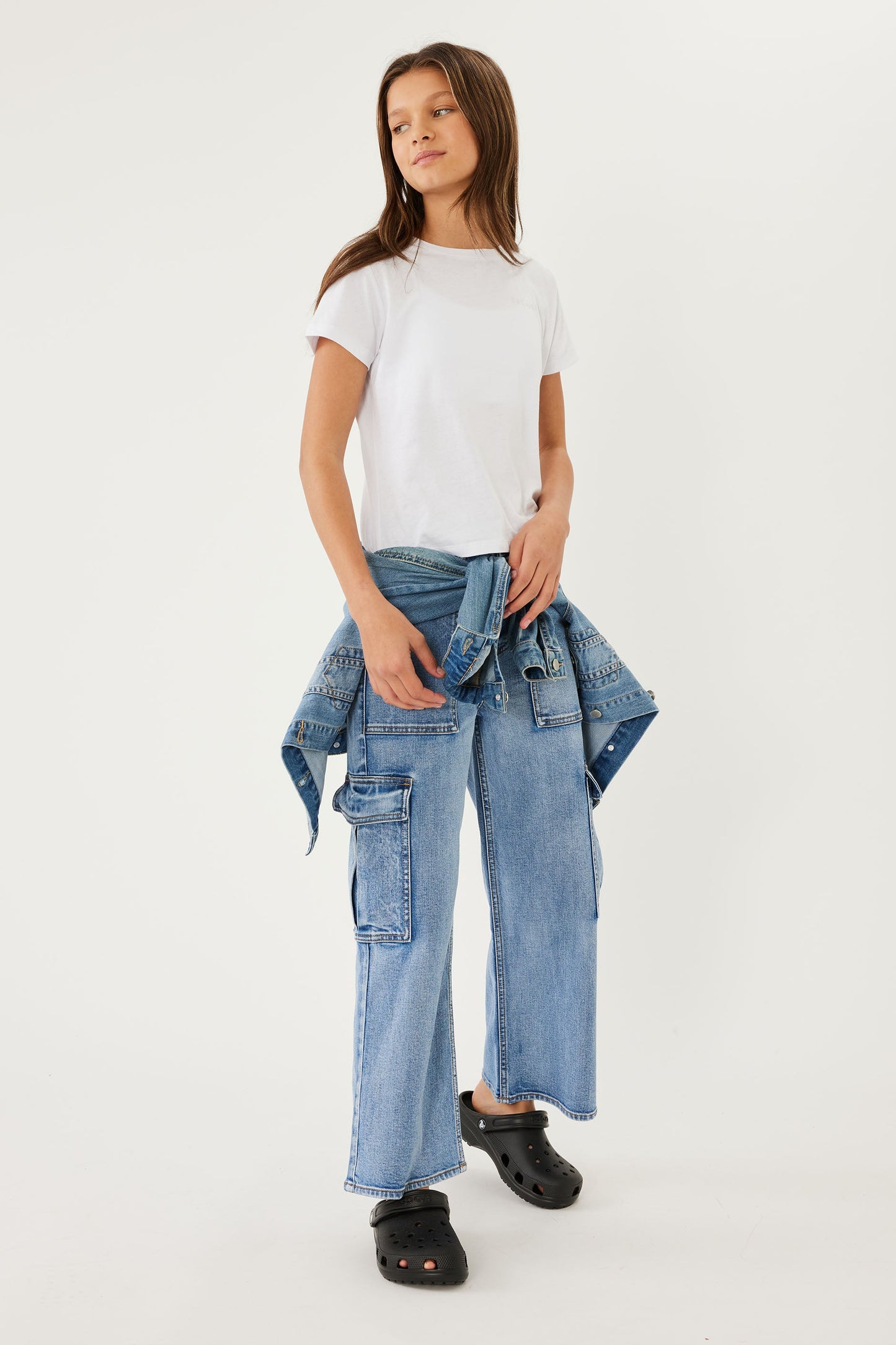 Girls Eliza Denim Cargo Jean
