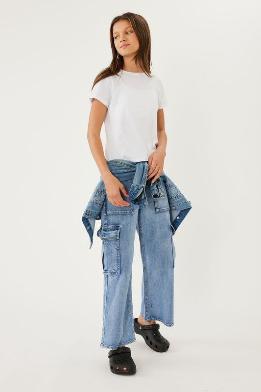 Girls Eliza Denim Cargo Jean