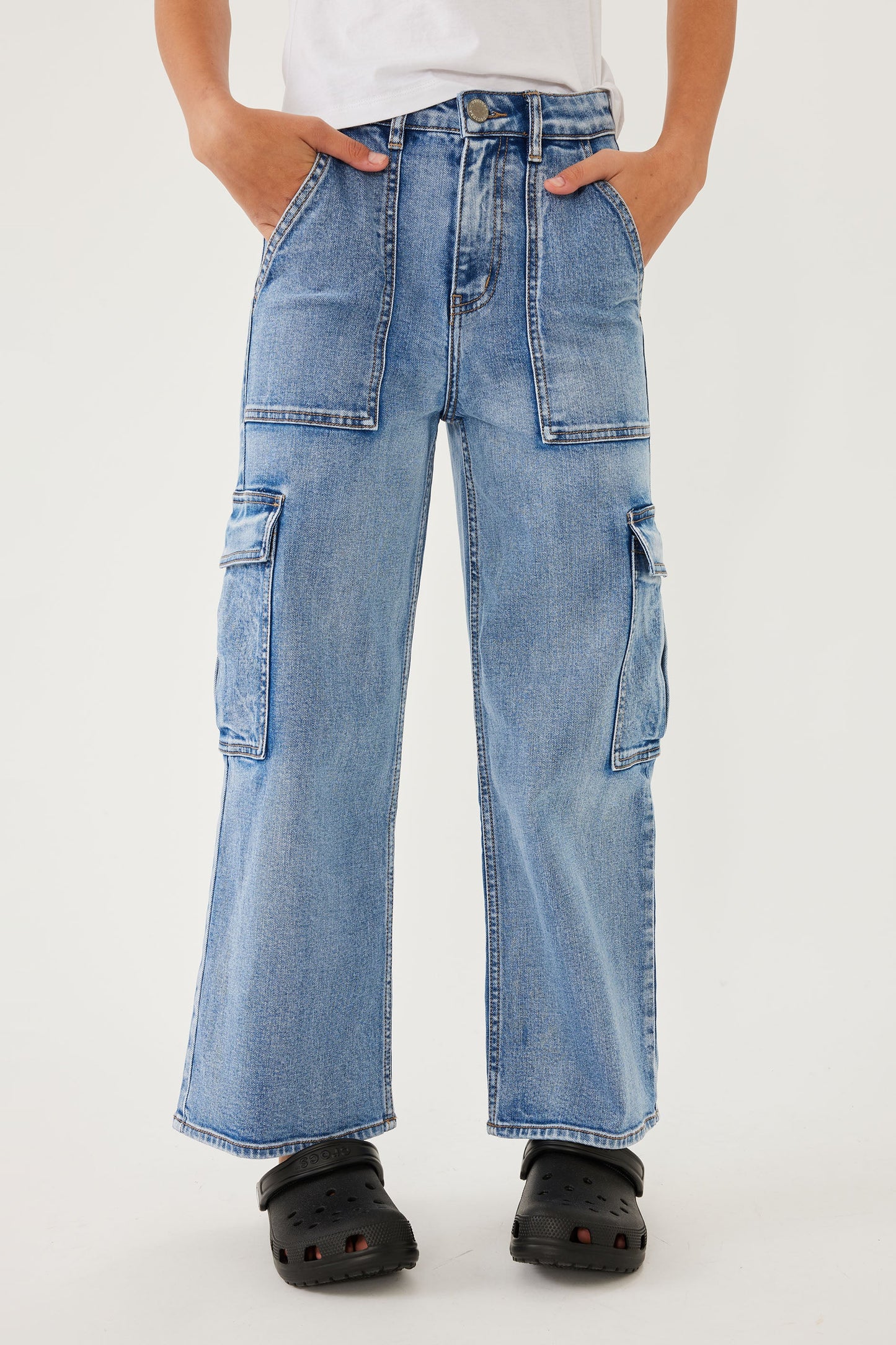 Girls Eliza Denim Cargo Jean