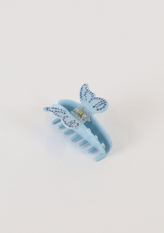 Girls CZ Butterfly Hair Claw