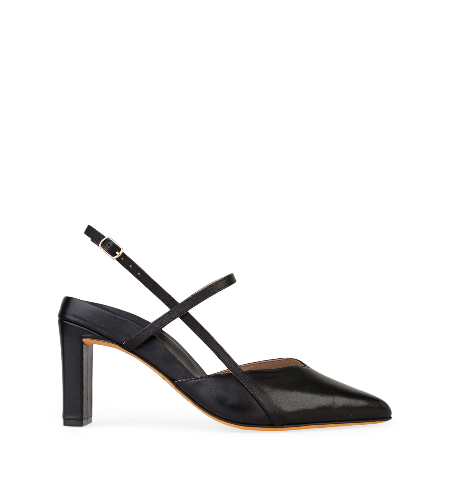 Kiskadee Black Leather High Heels