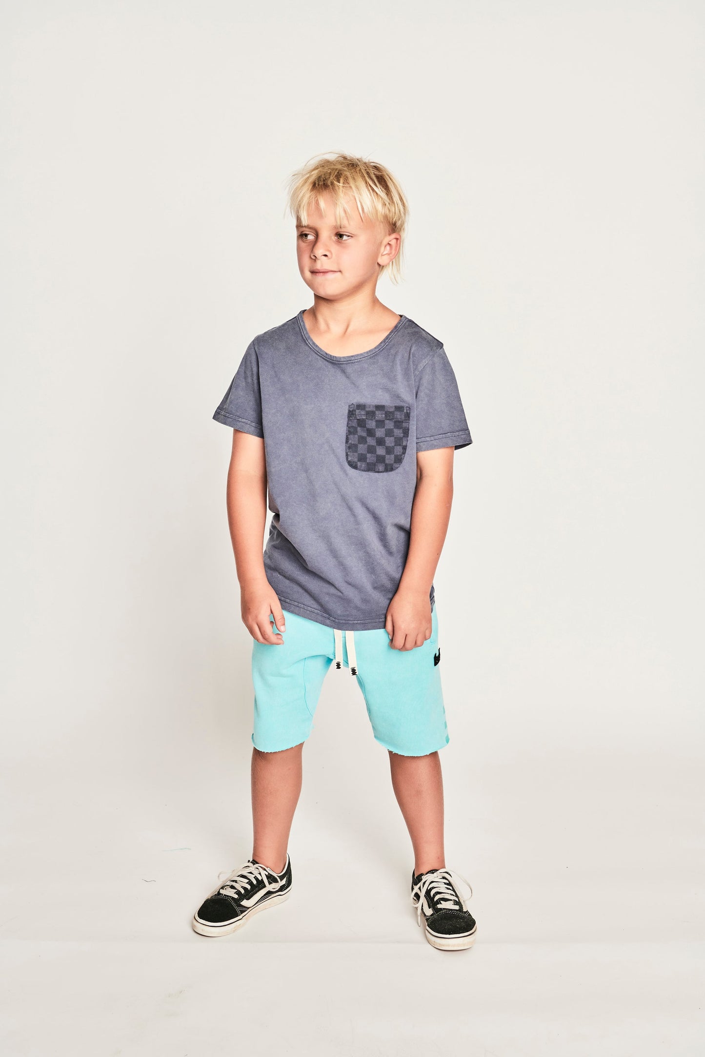 Kids - Pocket Check SS Tee