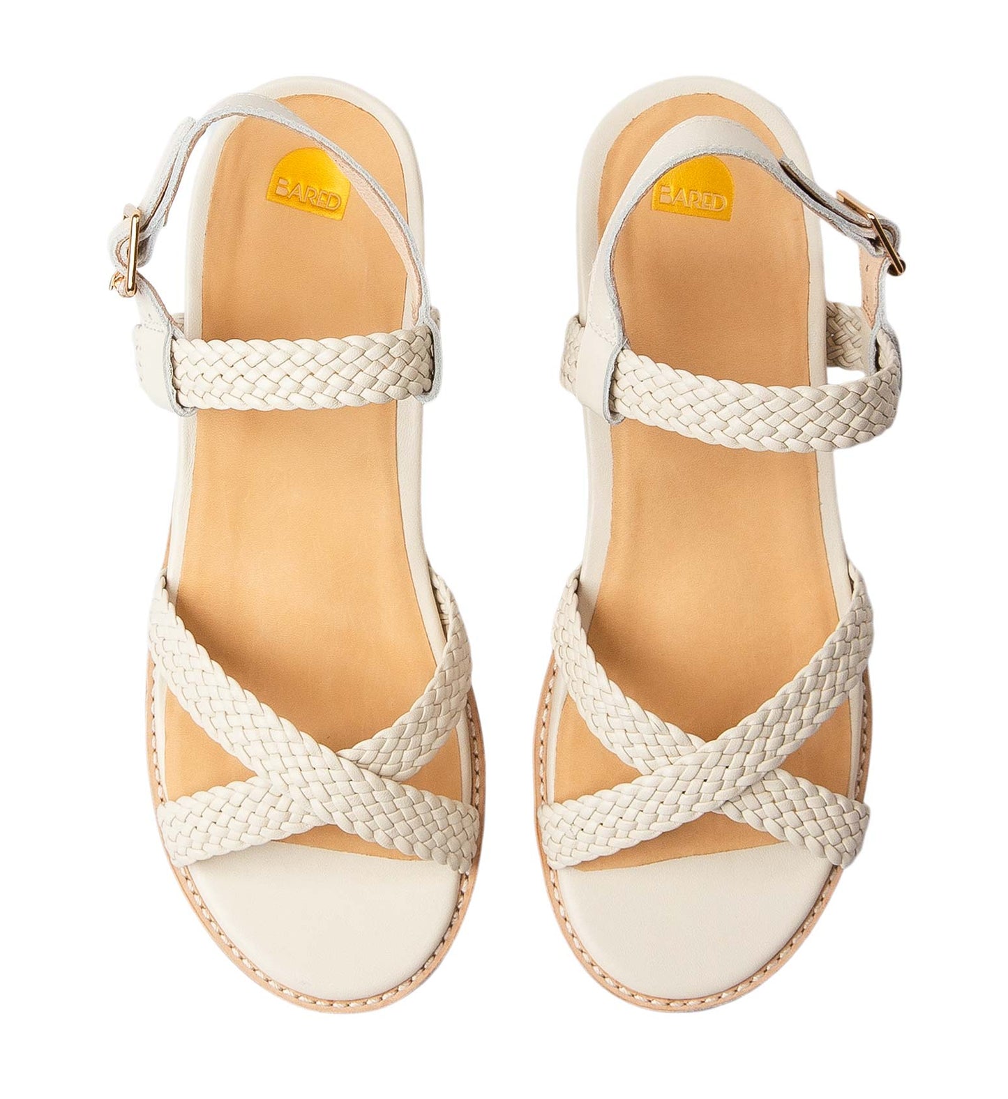 women's ecru leather sandals comfortable women's sandals woven leather sandals