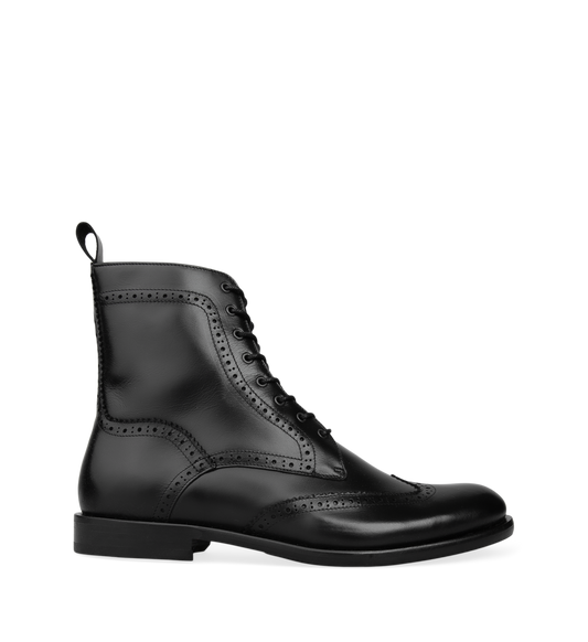 Manganese 2 Black Leather Boots