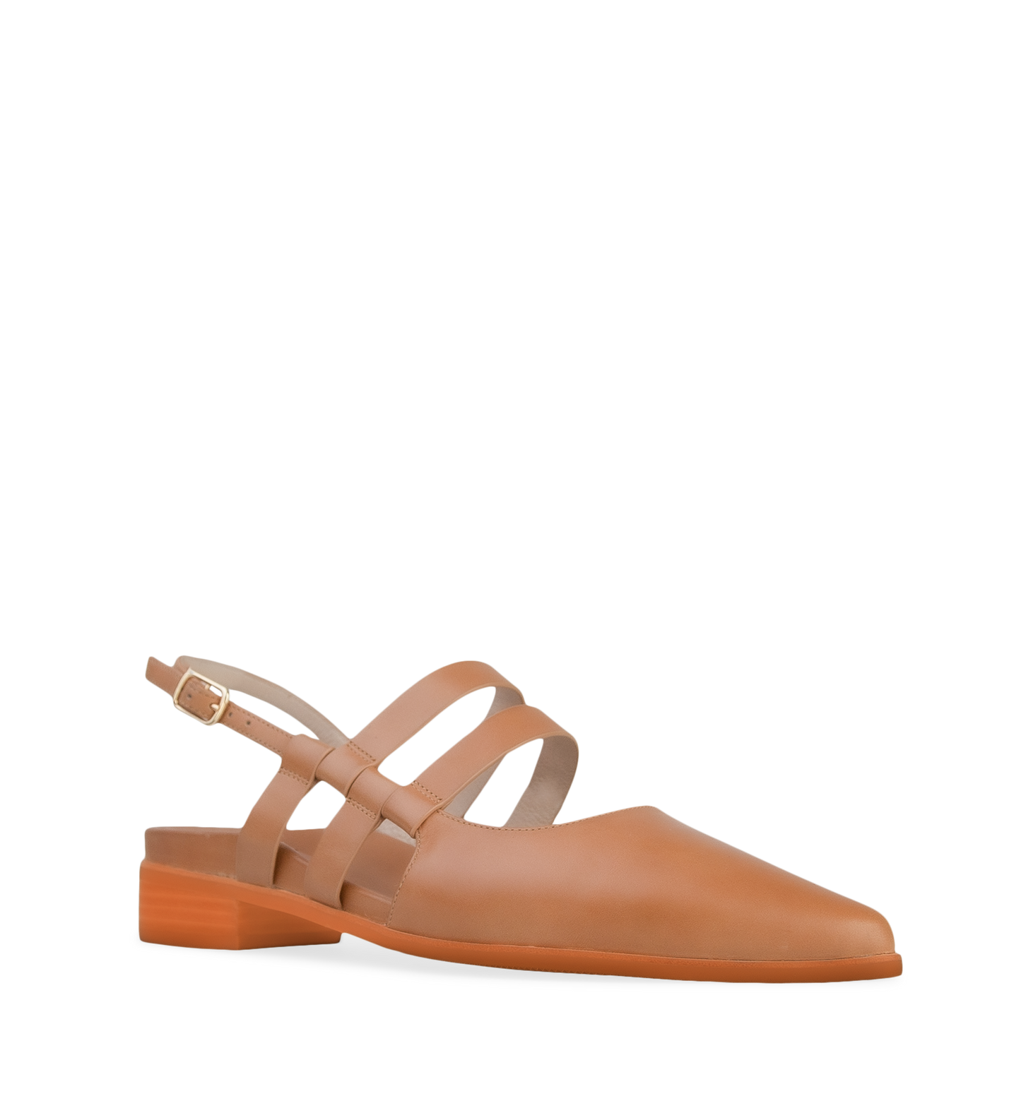 Merganser Tan Leather Flats