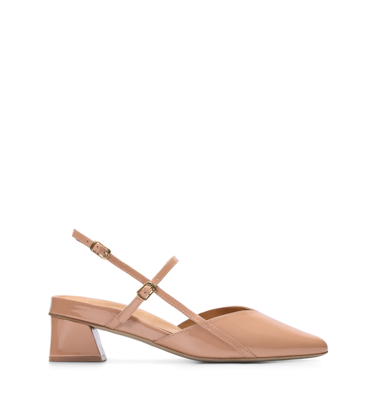 Nene 2 Blush Patent Leather Low Heels