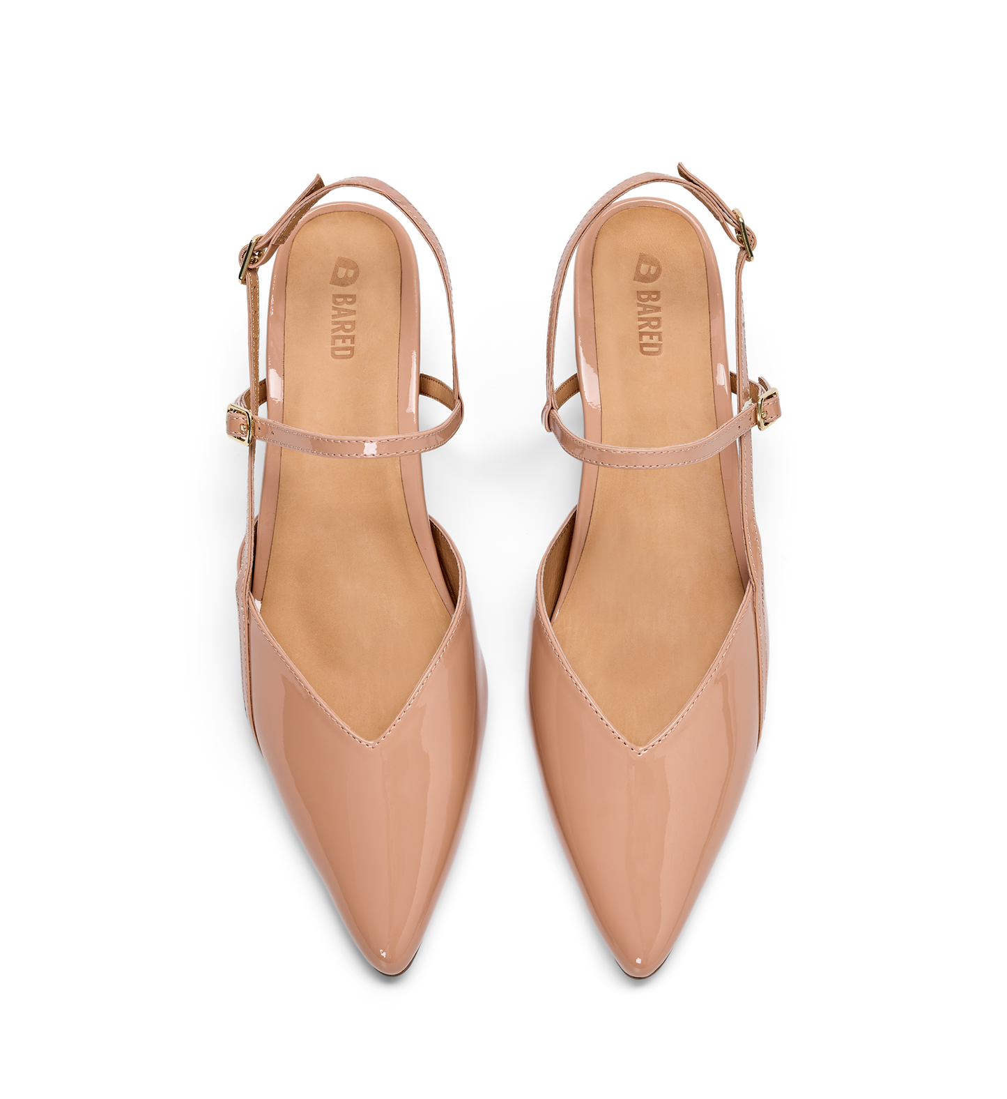 Nene 2 Blush Patent Leather Low Heels