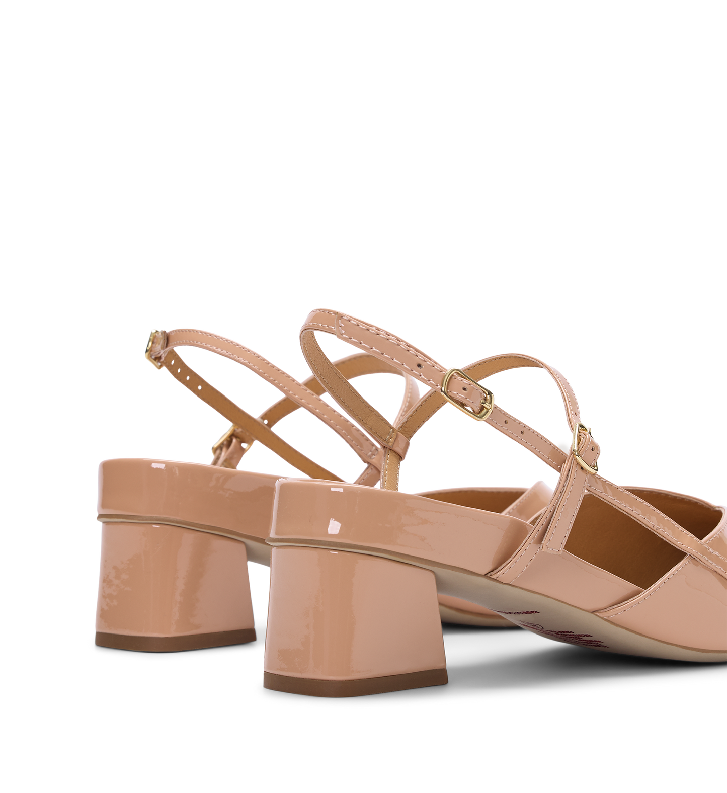 Nene 2 Blush Patent Leather Low Heels