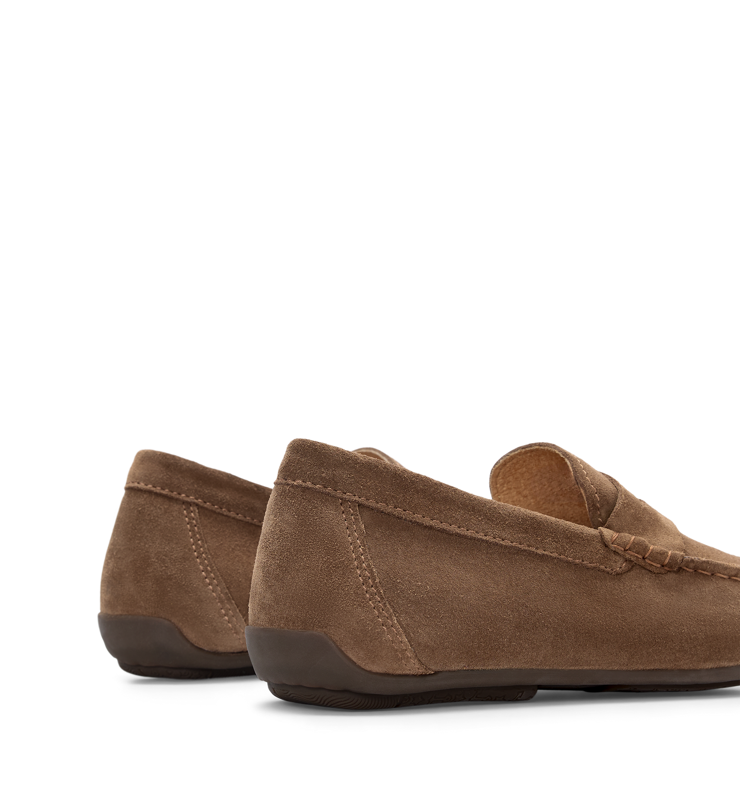 back of the bared footwear mens neon suede loafers