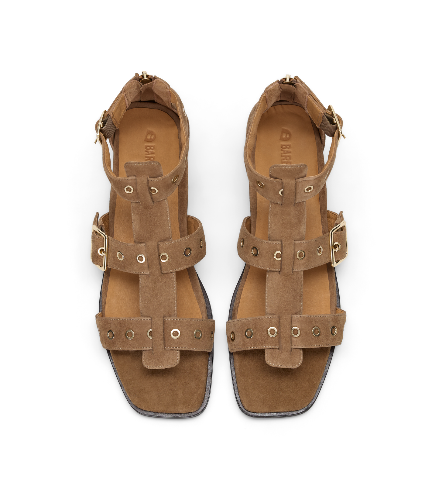 Nigrita Coffee Tan Suede & Hardware Sandals