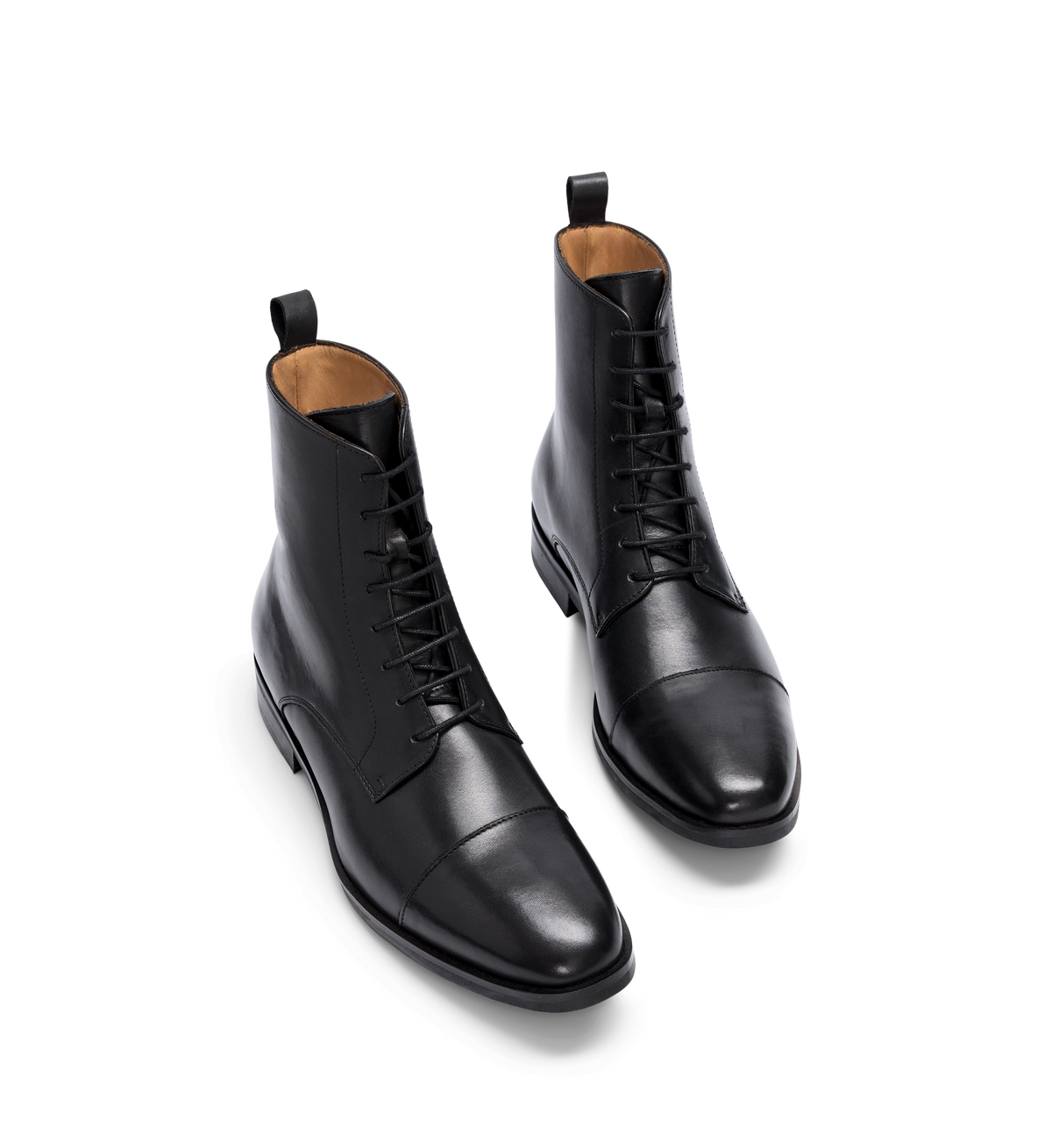 mens black lace up boots