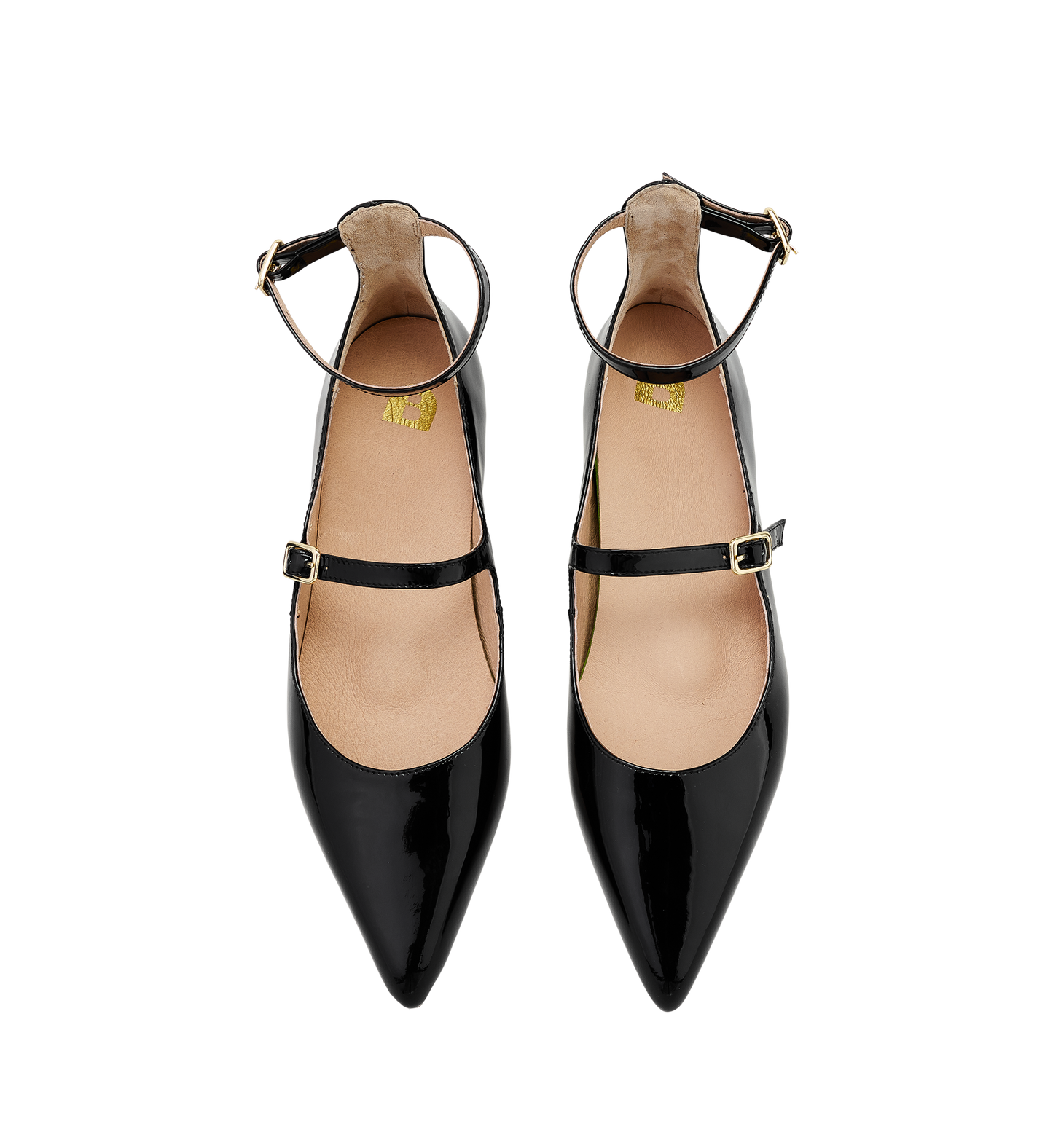 Obbia Black Patent Leather Ballet Flats