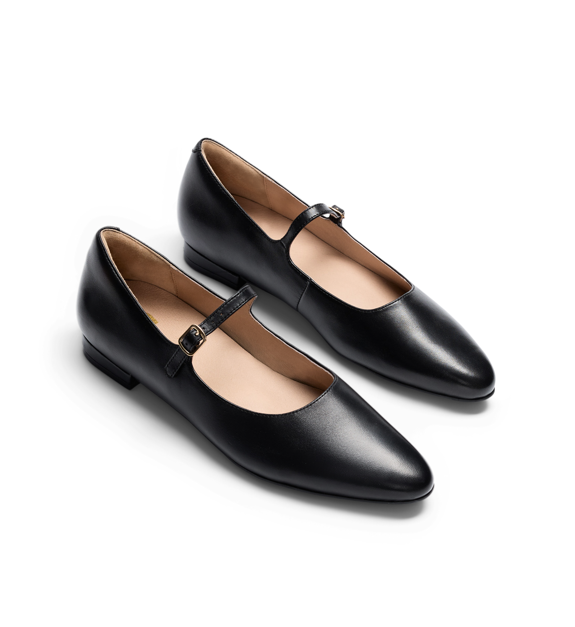 pair of black ballet flats