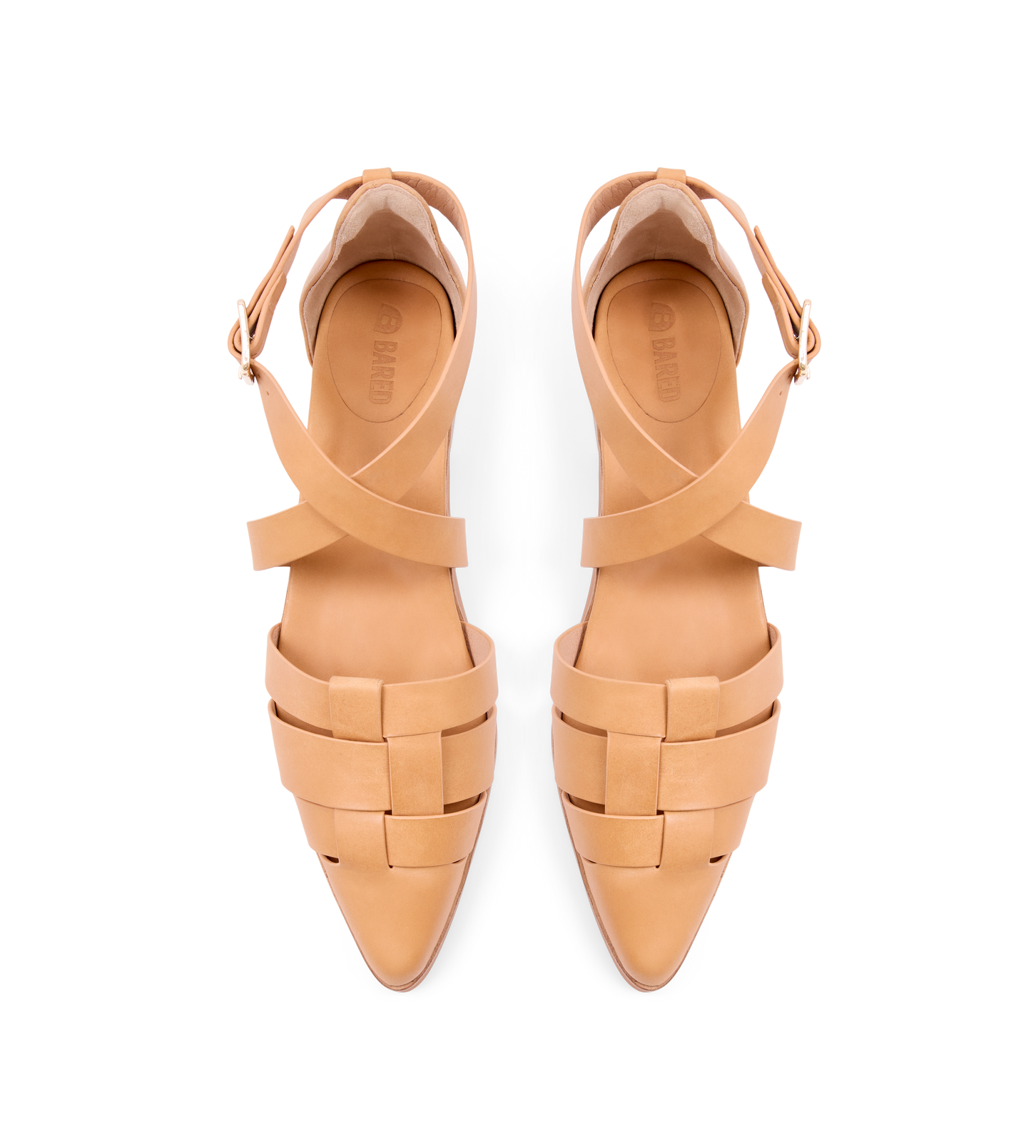 Pardusco Tan Leather Flats