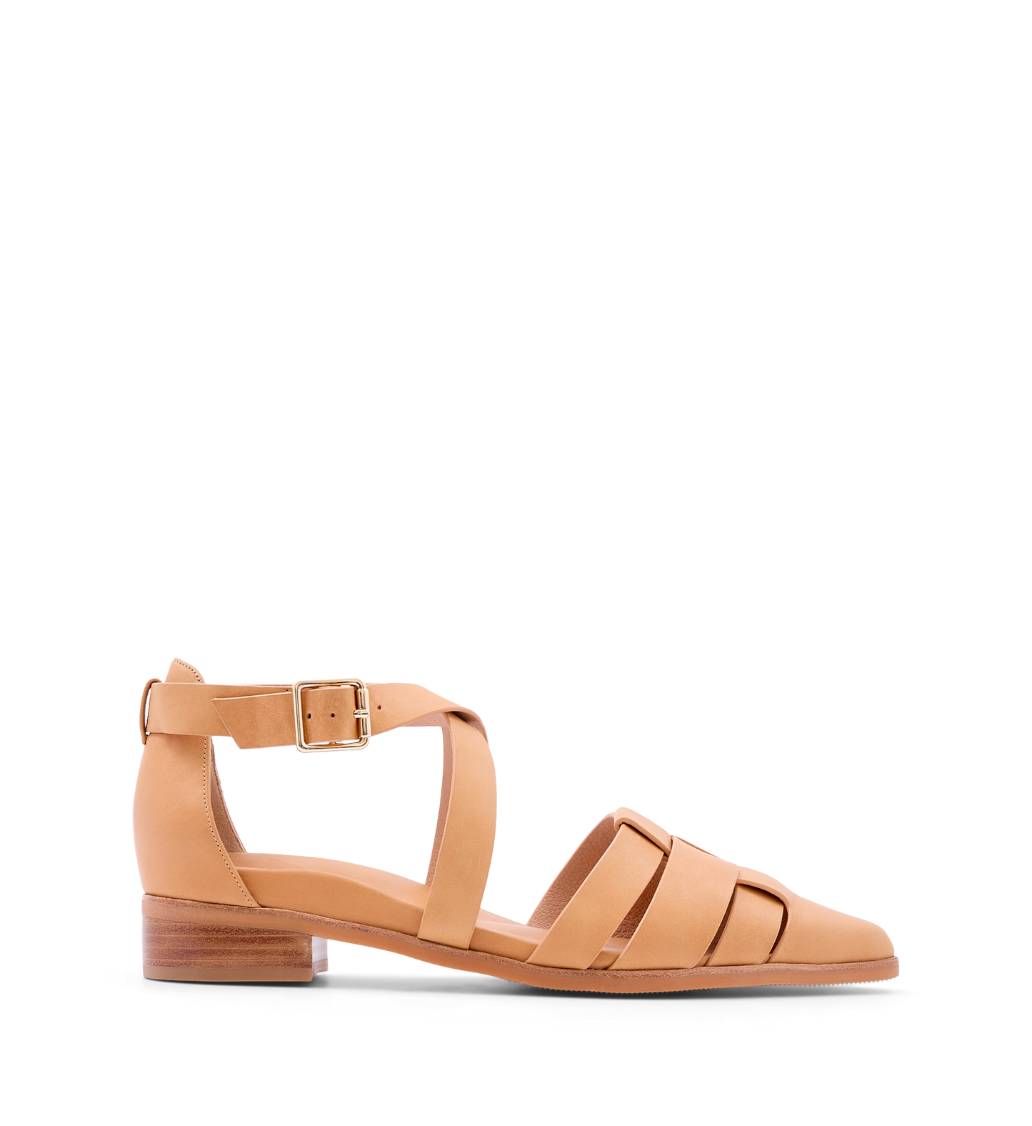 Pardusco Tan Leather Flats