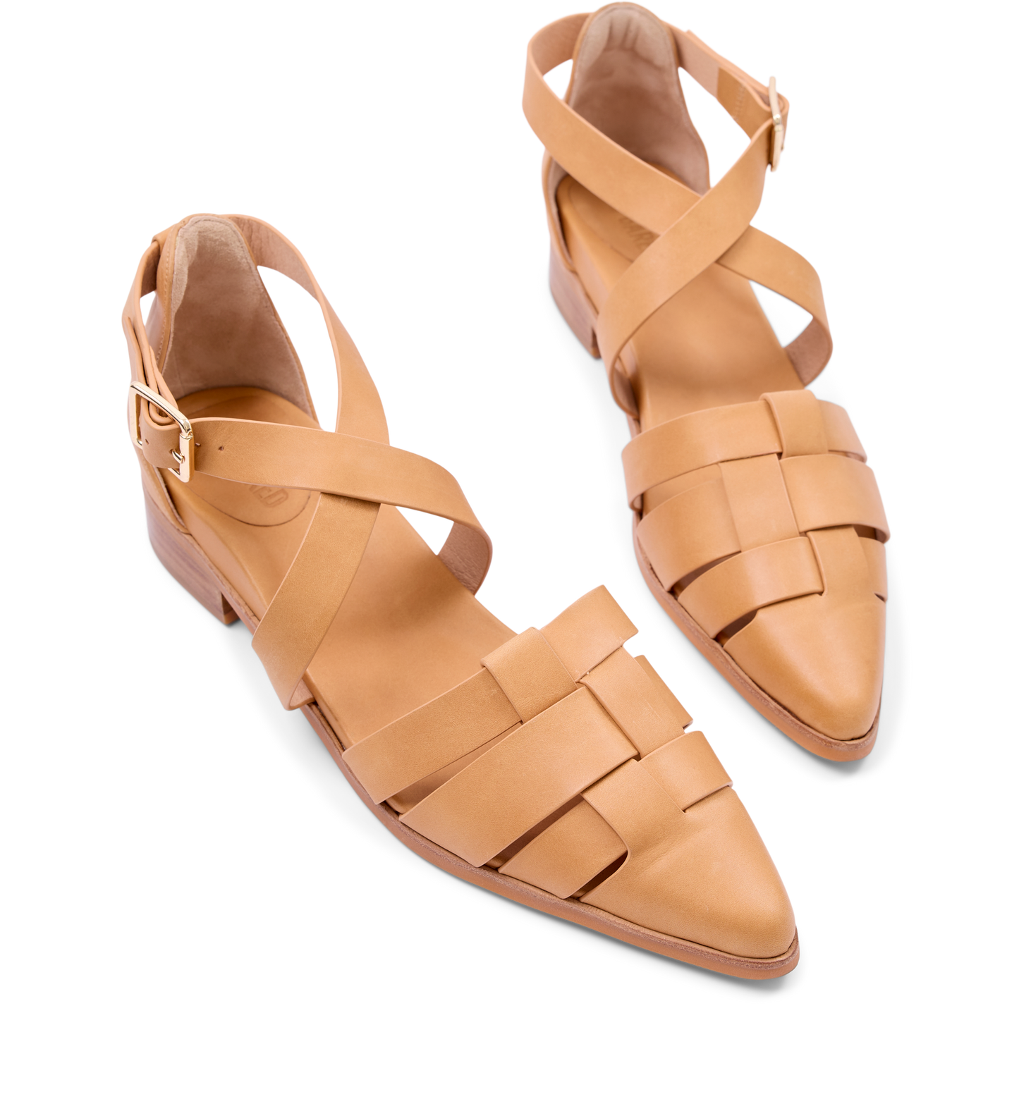 Pardusco Tan Leather Flats