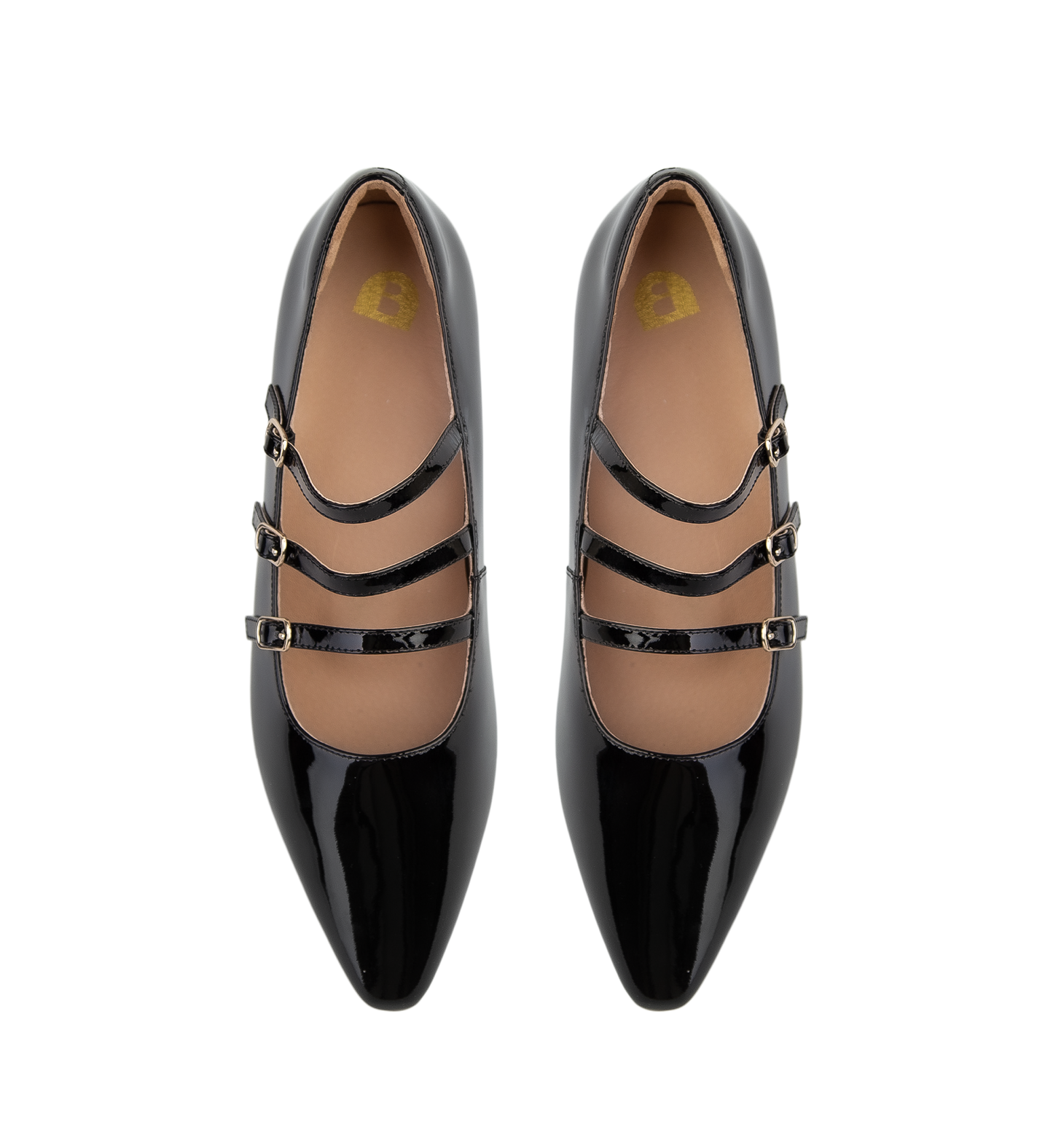 Partridge Black Patent Leather Ballet Flats