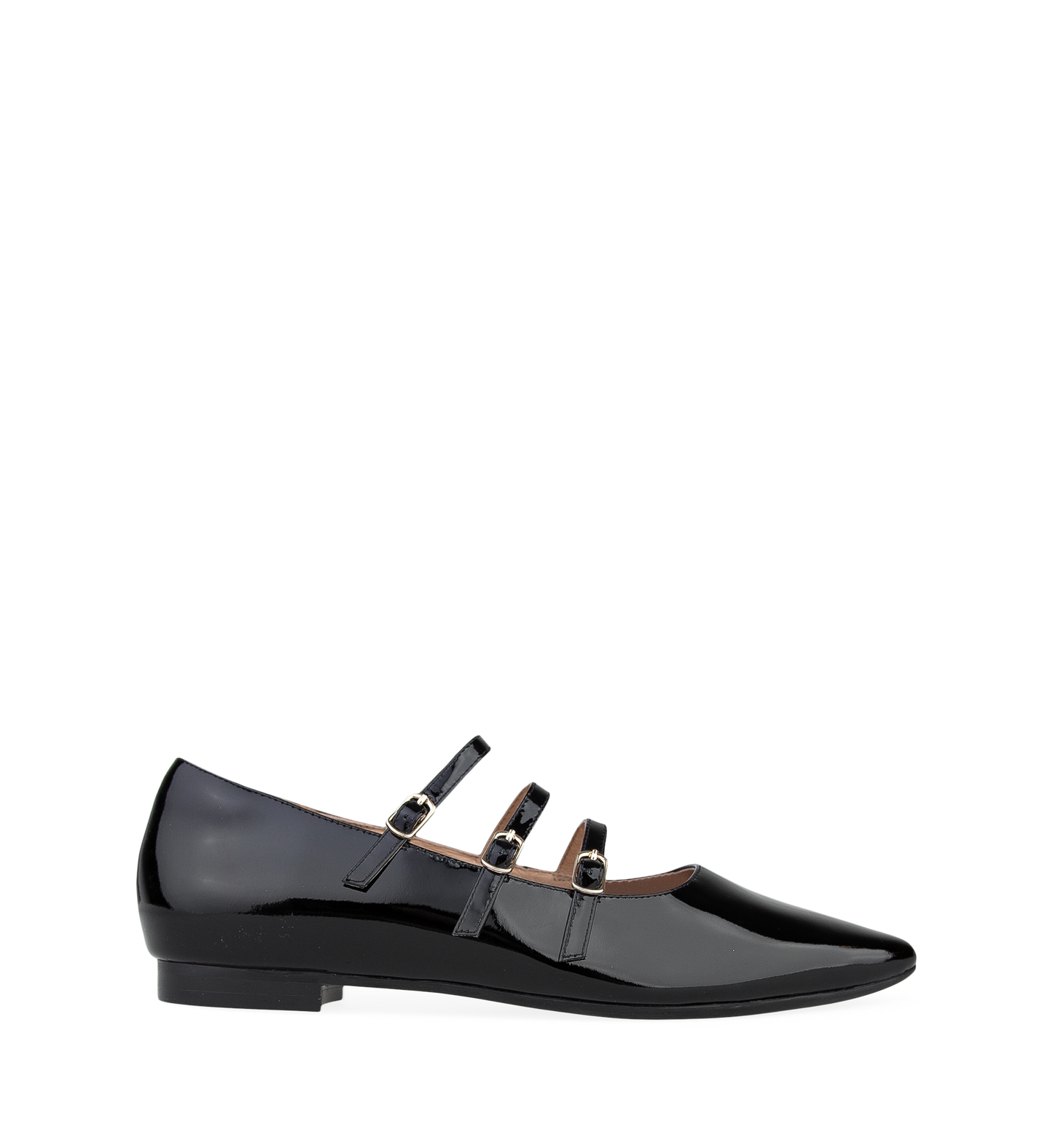 Partridge Black Patent Leather Ballet Flats