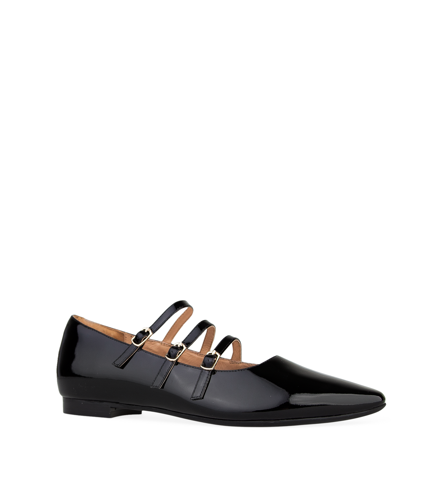 Partridge Black Patent Leather Ballet Flats