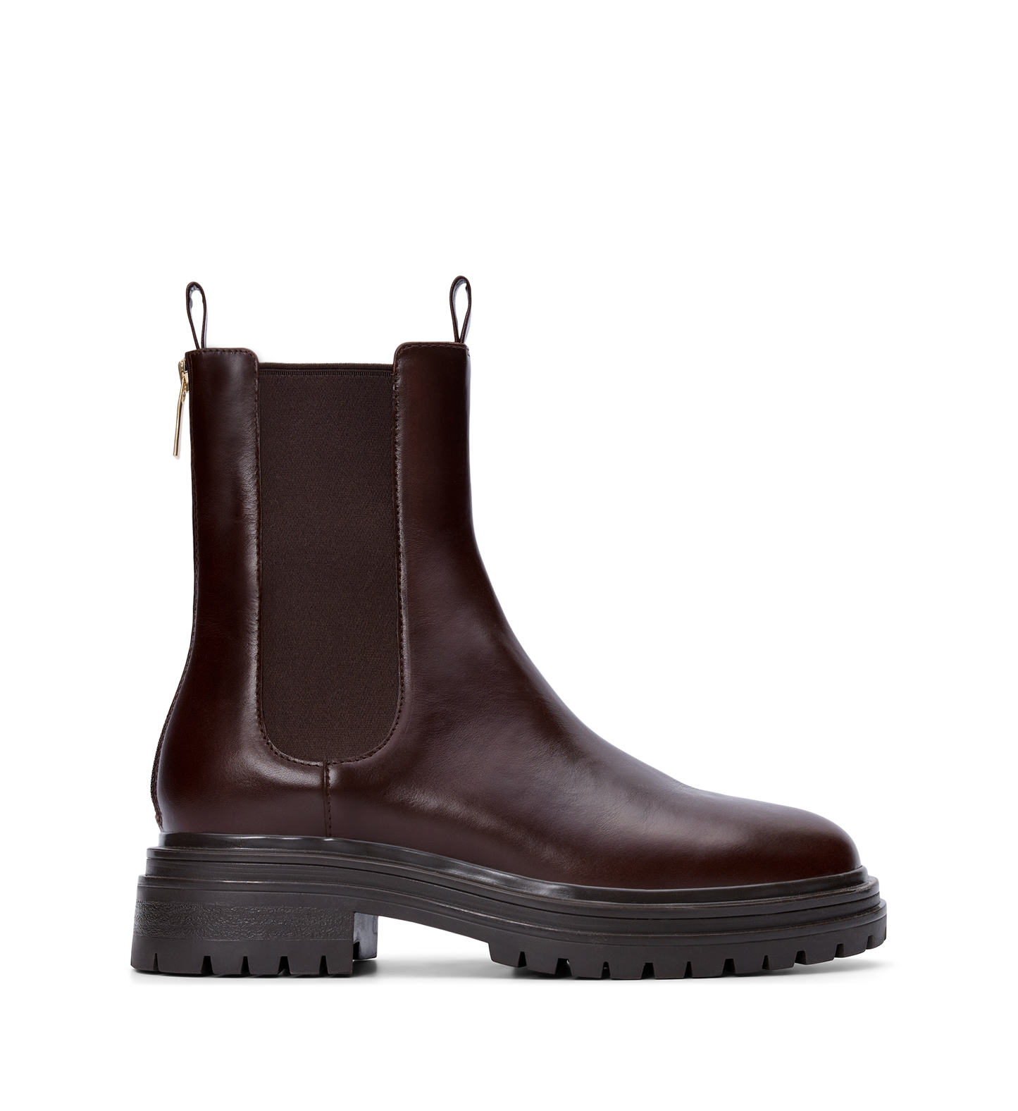 Peltops Leather Flat Boots